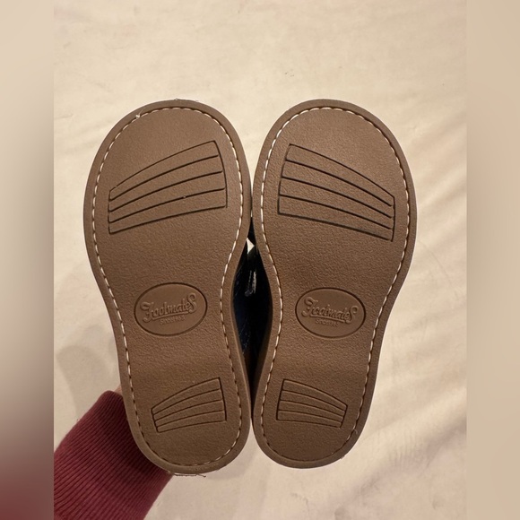 NWOB! Footmates Connor Classic Brown and Navy Saddle Shoes, sz 9 (Toddler) - Picture 6 of 8